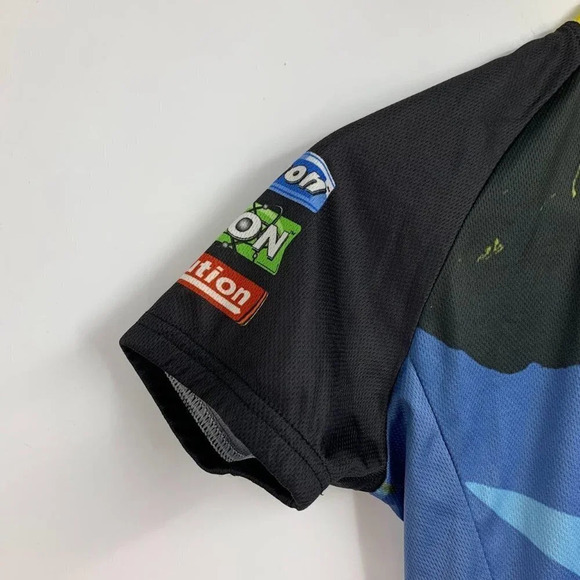 Attack Activewear Men's Sterling Rope Short Sleeve Half Zip Cycling Jersey SZ S - Picture 3 of 11